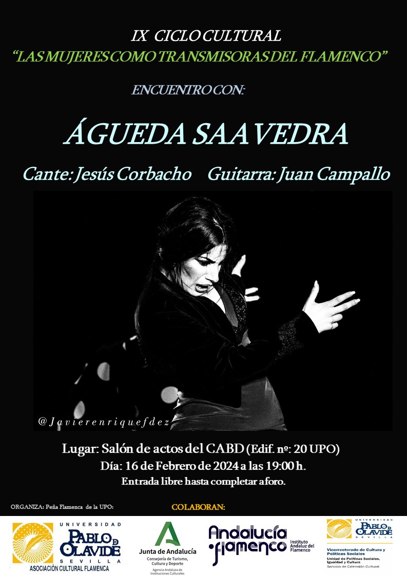 Encuentro con Águeda Saavedra: 16 de febrero  - 19 horas, CABD
