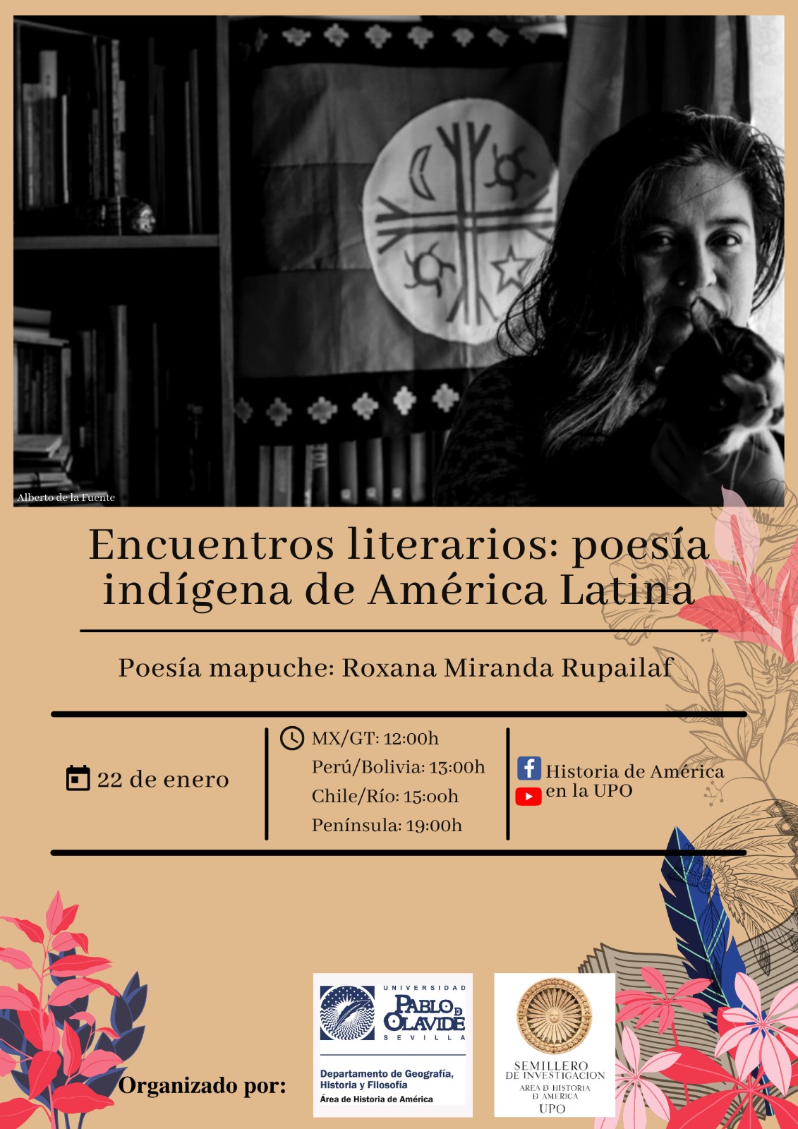 Encuentro Literario con Roxana Miranda: 22 de enero de 2021-19 horas
