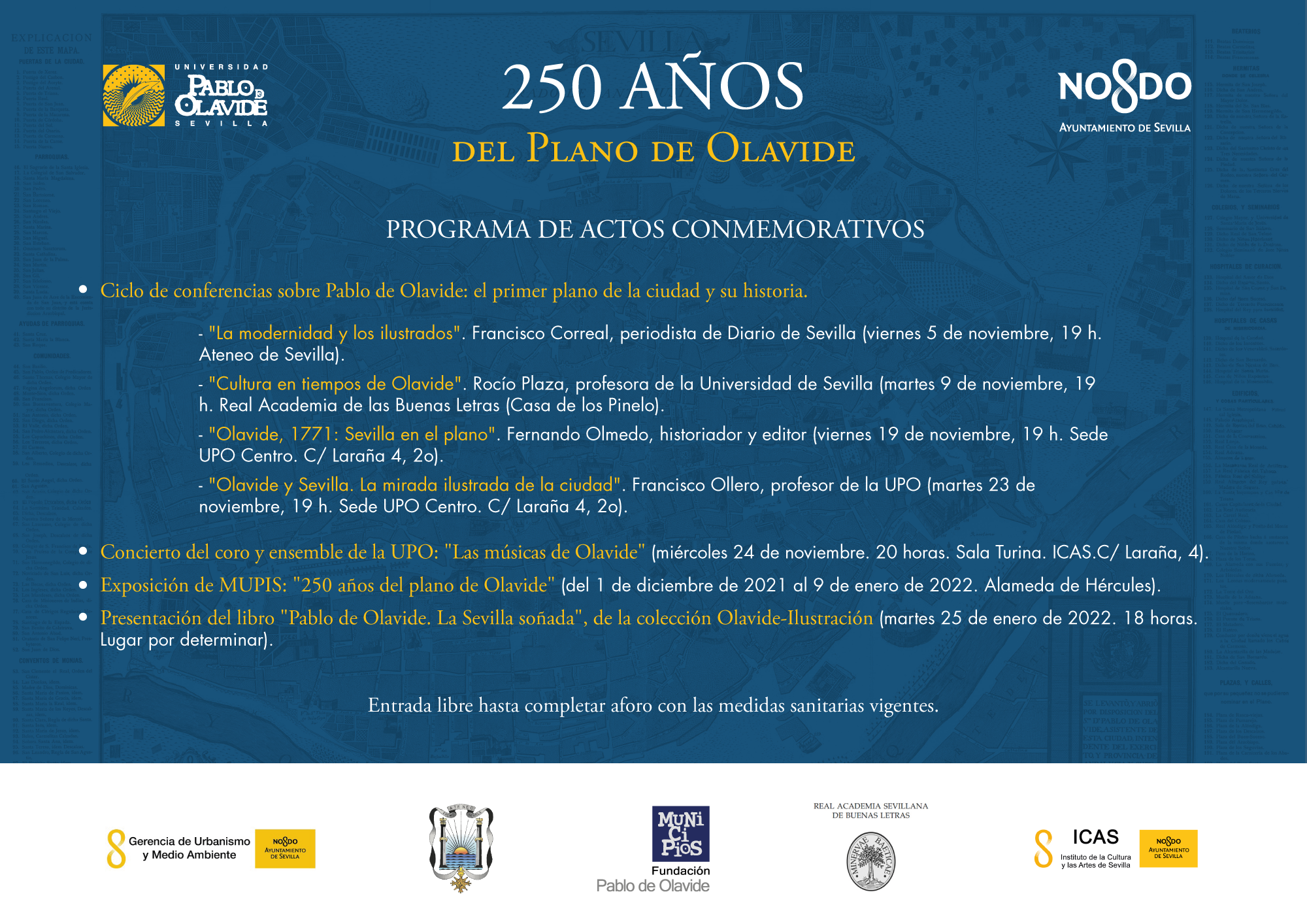 Programa 250 años del Plano de Olavide