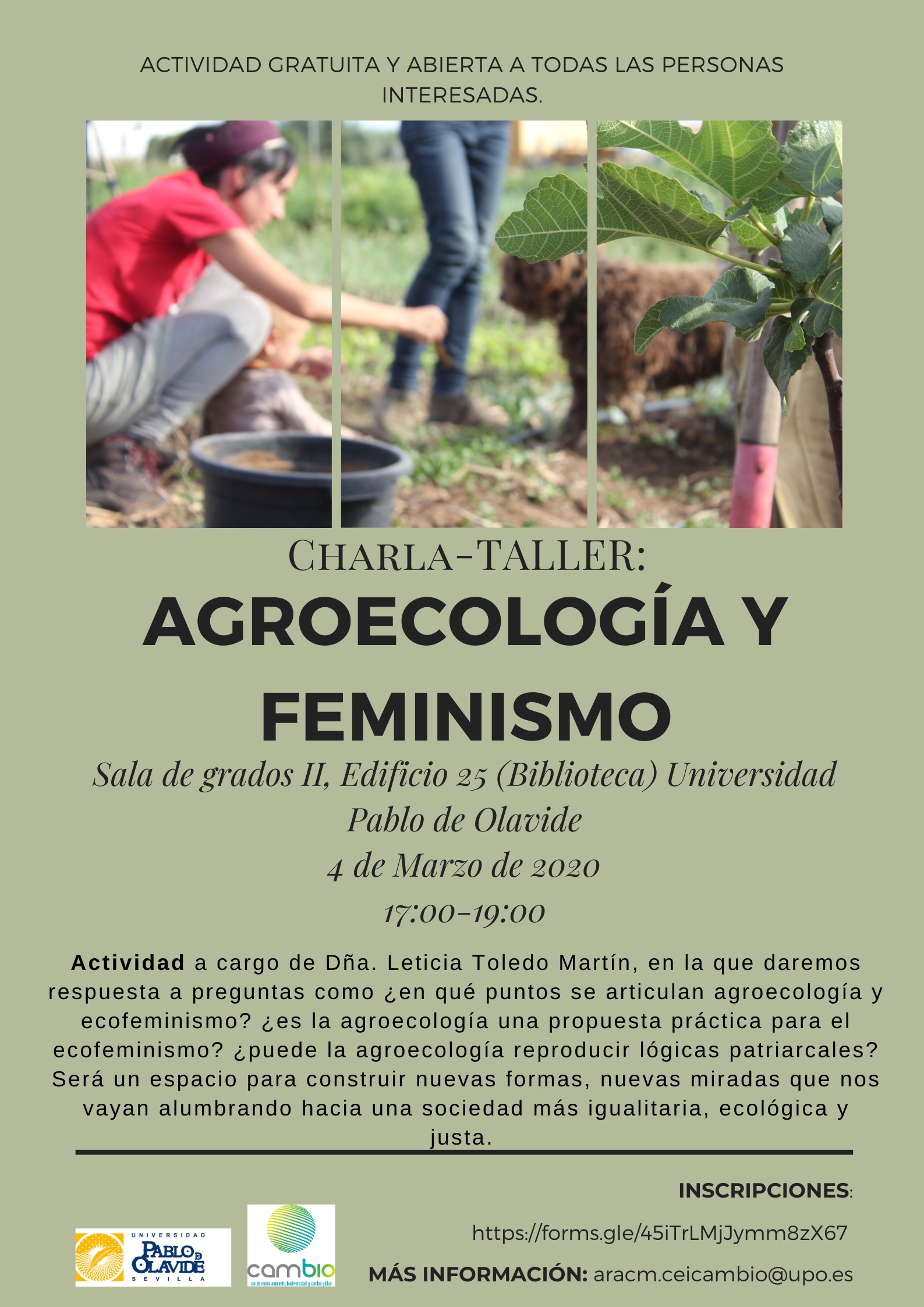 Agroecología y Feminismo - Taller - 4 de marzo, 17 horas
