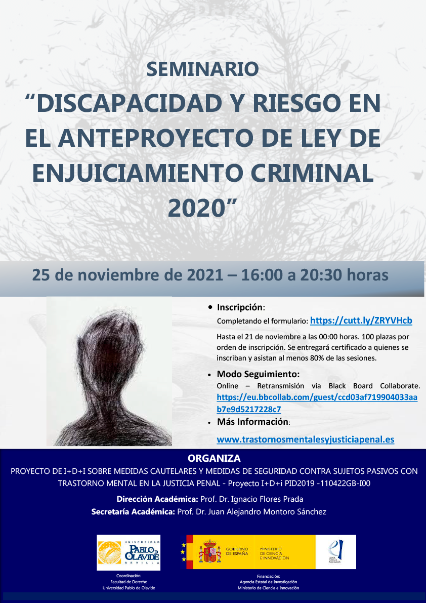 DISCAPACIDAD Y RIESGO EN EL ANTEPROYECTO DE LEY DE ENJUICIAMIENTO CRIMINAL 2020